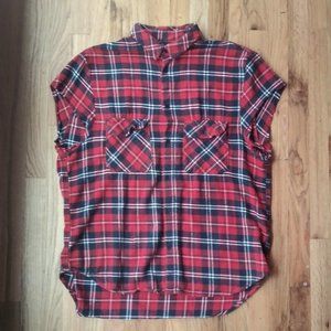 H&M / Divided Oversized Plaid Button-down Shirt